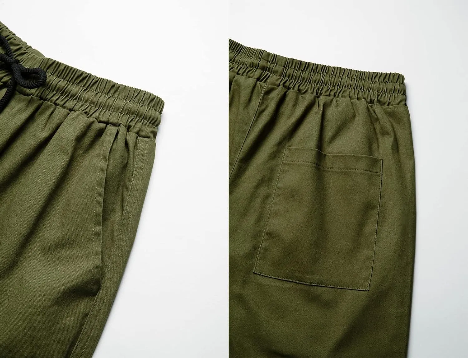THWEI Mens Cargo Pants Casual Joggers Athletic Pants Cotton Loose Straight Sweatpants