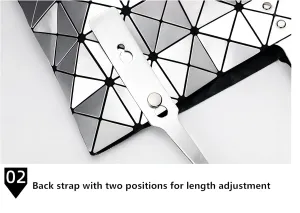 Tote Bag for Women Geometric Lattice Top-handle Handbag for Women Matte Tote Purse Handbags Geometry Shoulder Bag, Sliver
