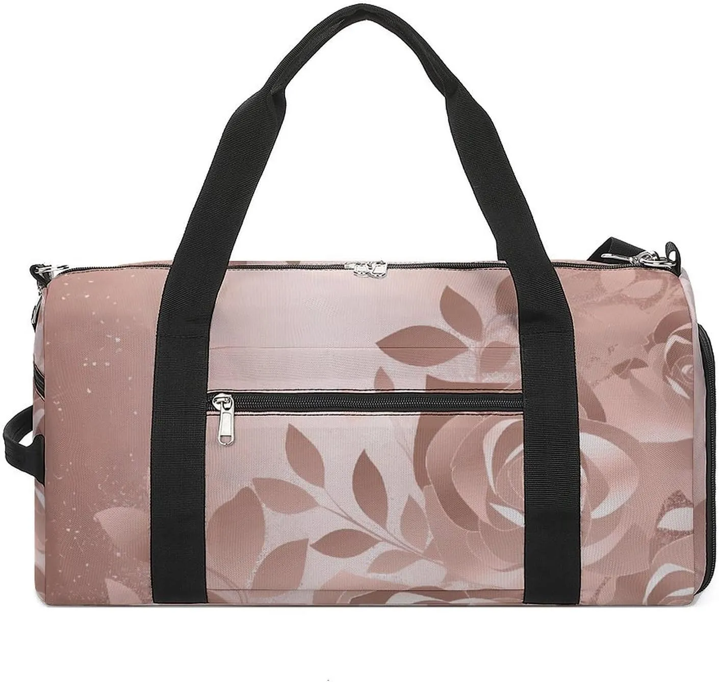Travel Gym Duffle Bag, Rose Gold Wallpaper Print Duffle Bags,womens Mens Gym Bag,gym Bags,gym Bag with Shoe Compartment