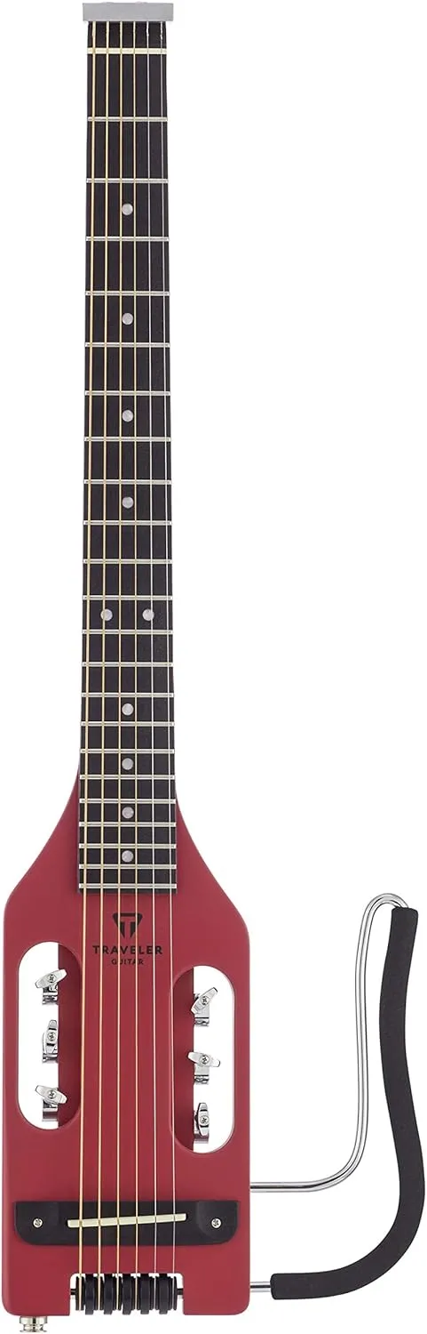 Traveler Guitar Ultra-Light Acoustic Acoustic-Electric Guitar, Vintage Red