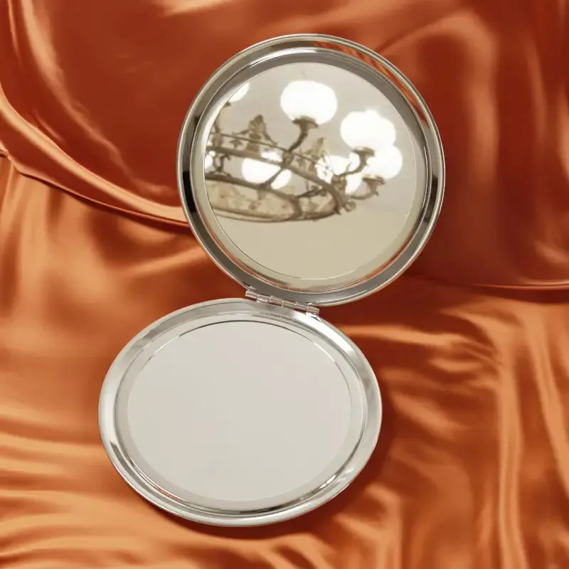 Turn Heads with Vibrant Floral Compact Travel Mirror