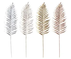 [UBL] XD2760 MATTE METALLIC PALM LEAF 80CM ASST