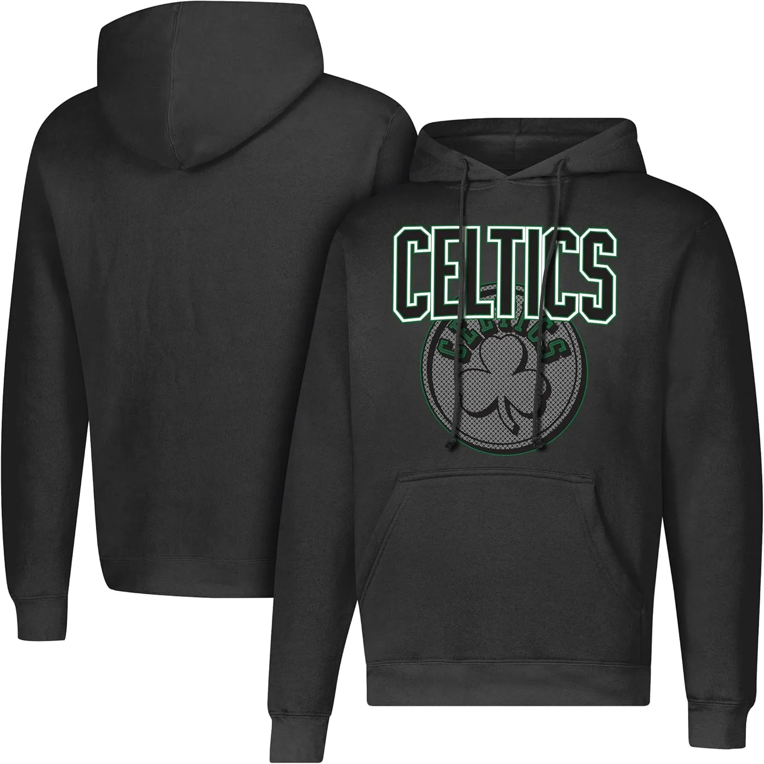 Ultra Game Men's NBA Official Fleece Hoodie Pullover Sweatshirt Primo Metallic