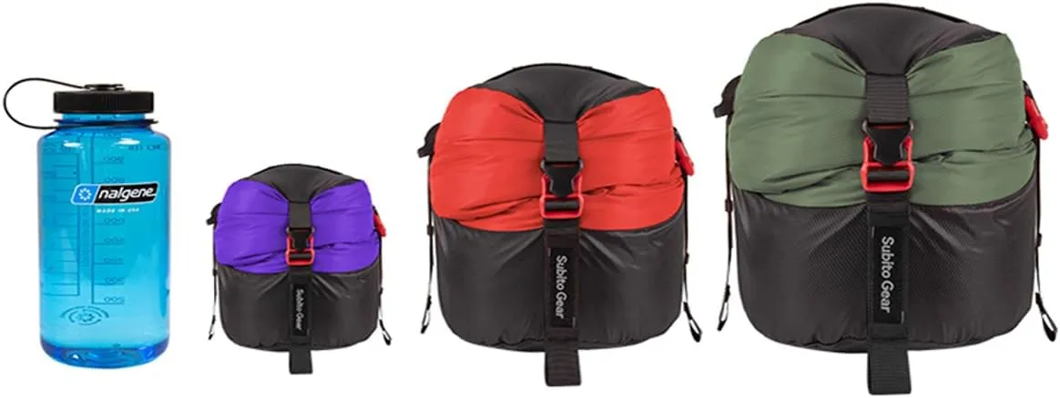 Ultra-Light Compression Stuff Sack, 70D Nylon Sleeping Bag Stuff Sack 1L/5L/7L/17L/25L Compression Bag Space Saving Gear for Camping Hiking Backpacking