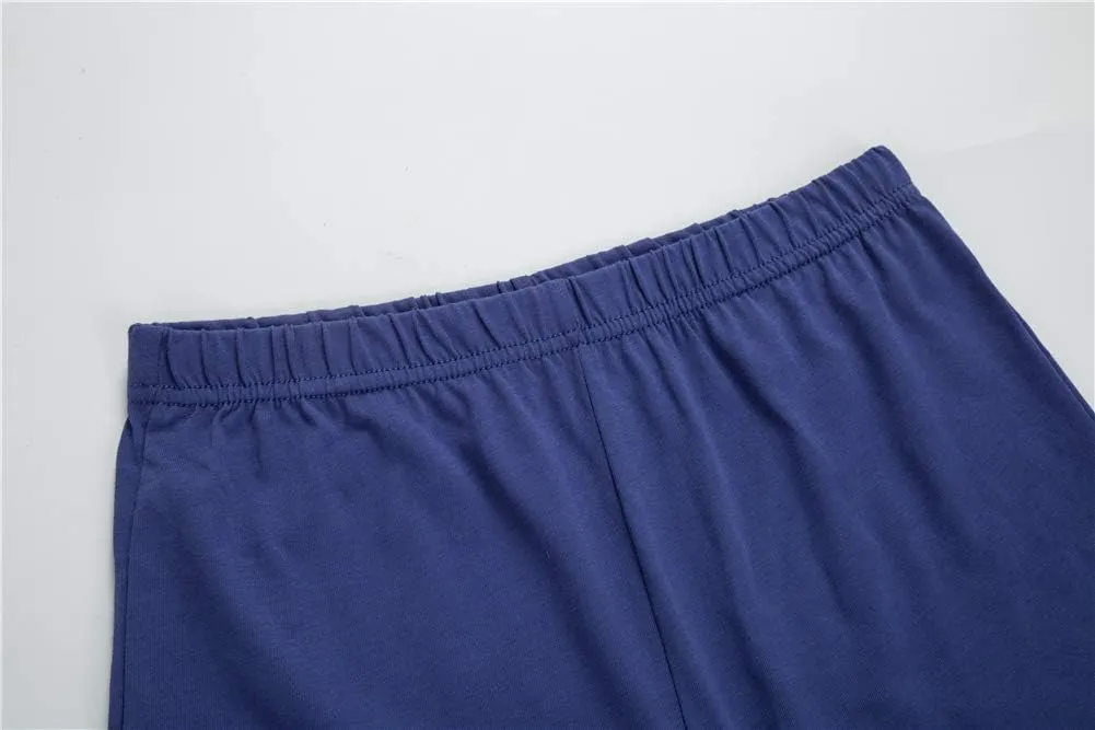 UNACOO Unisex Kids 2-Pack 100% Cotton Shorts for Boys and Girls (Age 3-12 Years)