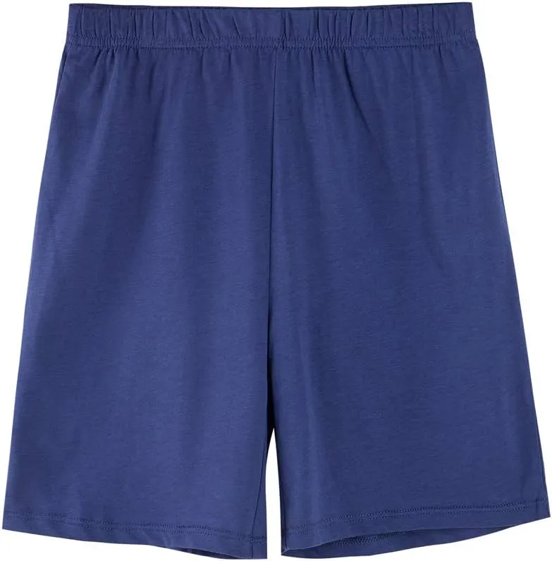 UNACOO Unisex Kids 2-Pack 100% Cotton Shorts for Boys and Girls (Age 3-12 Years)