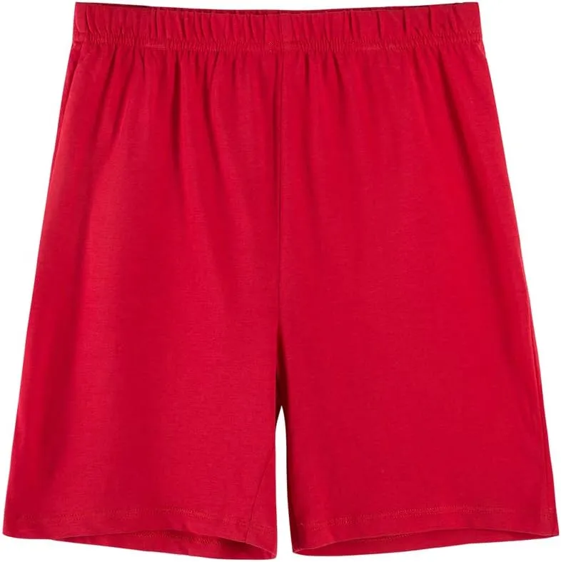 UNACOO Unisex Kids 2-Pack 100% Cotton Shorts for Boys and Girls (Age 3-12 Years)