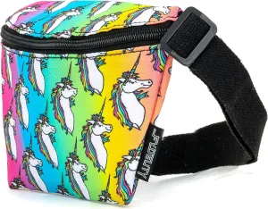 Unicorn Fanny Pack - Rainbow Pride Rave Waist Bag for Women - Small, Cute Crossbody Festival Bag
