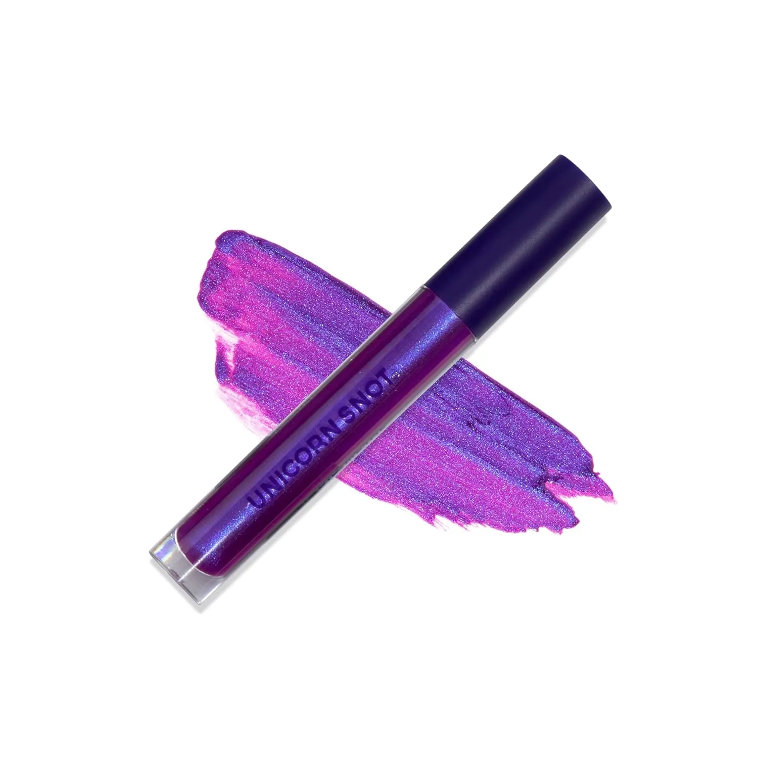 UNICORN SNOT Liquid Metal Lip Paint - Metallic Lip Gloss - Non-drying, Long-lasting Liquid Lipstick, Intense Pigment Color with Metallic Shimmer - Vegan, Cruelty-Free Makeup, Atomic Purple (Boom)