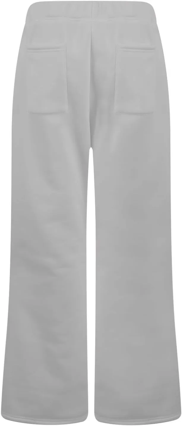 UQRZAU Ladies Fashion Loose Draw String Waist Solid Color Cargo Pants Leisure Flares