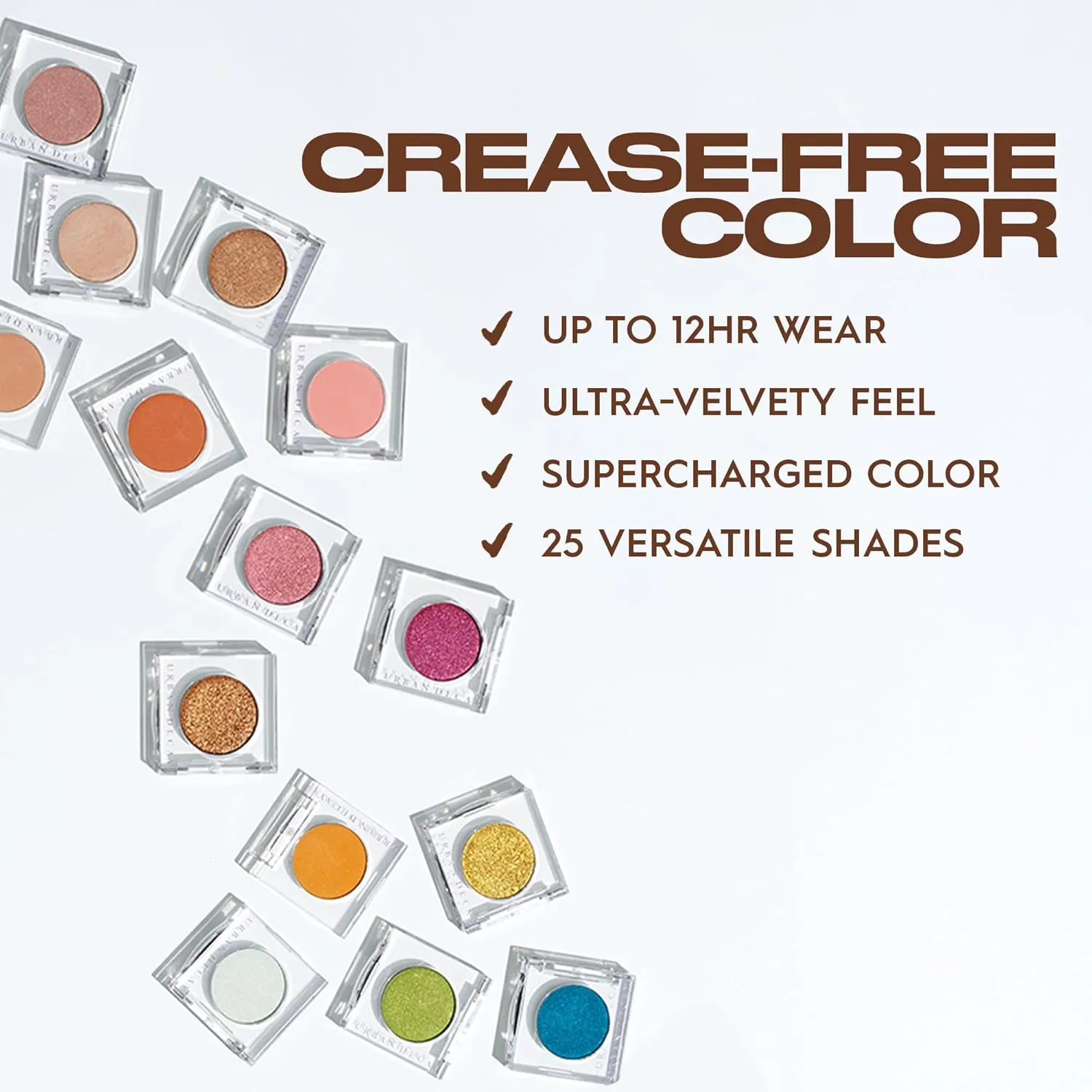 Urban Decay 24/7 Longwear Eyeshadow Single, High-Pigment Eye Shadow Compact, Smooth & Blendable Colors, Crease-free, Matte Satin Shimmer & Metallic Finishes - 0.06 oz