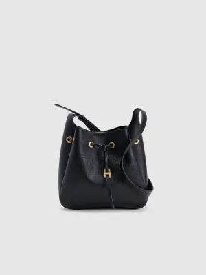 Vegan Leather Drawstring Bucket Bags