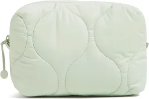 Vera Bradley Featherweight Medium Cosmetic Makeup Organizer Bag, Calm Mint