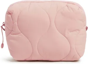 Vera Bradley Women's Featherweight Medium Cosmetic Makeup Organizer Bag, Rose Quartz, One Size