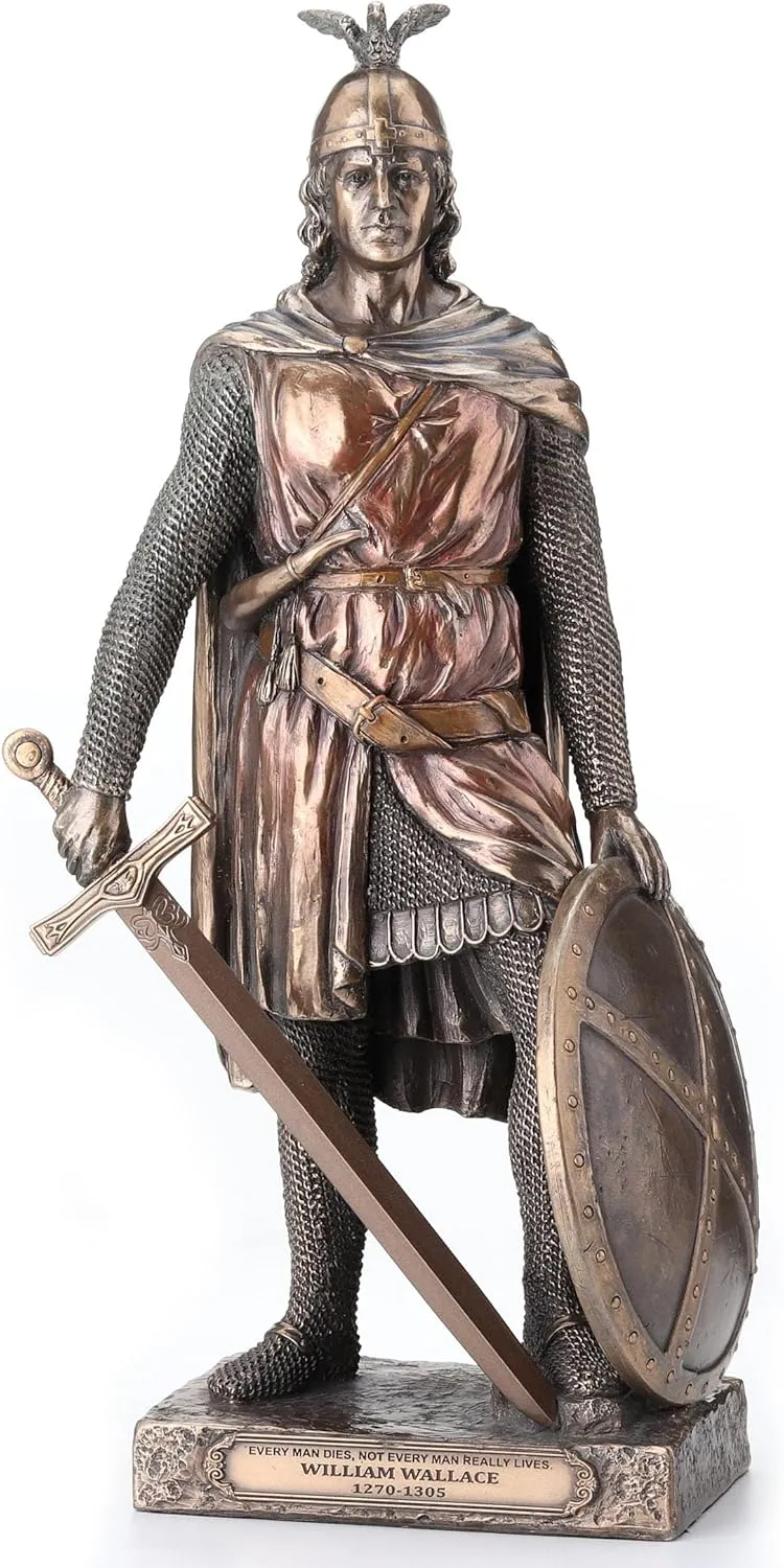 Veronese Design 11 3/8 Inch Sir William Wallace Cold Cast Resin Statue Bronze Finish Sculpture