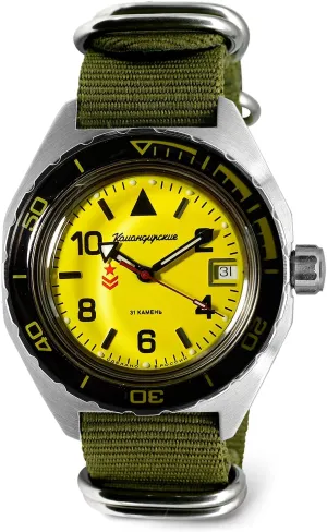 VOSTOK | Komandirskie 650855 Automatic Mechanical Self-Winding Diver Wrist Watch