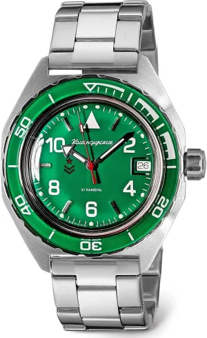 VOSTOK | Komandirskie 650858 Automatic Mechanical Self-Winding Diver Wrist Watch