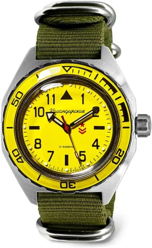 VOSTOK | Komandirskie 650859 Automatic Mechanical Self-Winding Diver Wrist Watch