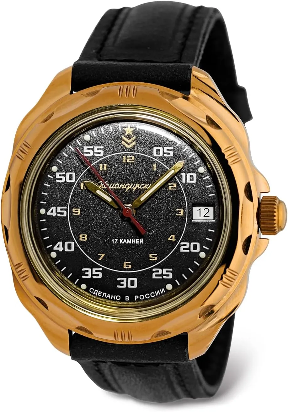 VOSTOK | Komandirskie Classic Red Army Commander Russian Military Mechanical Wrist Watch | Fashion | Business | Casual Men’s Watches | Model Series 179