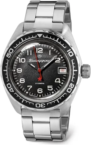 VOSTOK | Komandirskie K-02 Automatic Self-Winding Russian Military Diver Wrist Watch | WR 200 m | Fashion | Business | Casual Men's Watches | Model 020706