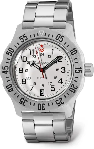VOSTOK | Komandirskie K-35 Commander Automatic Self-Winding Russian Military Wrist Watch | WR 100m | Model 350752 | Fashion | Business | Casual Men's Watches