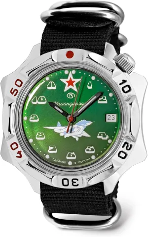 VOSTOK | Komandirskie MIG-29 Fulcrum Fighter Commander Russian Air Force Military Mechanical Wrist Watch | Fashion | Business | Casual Men’s Watches | Model Series 124