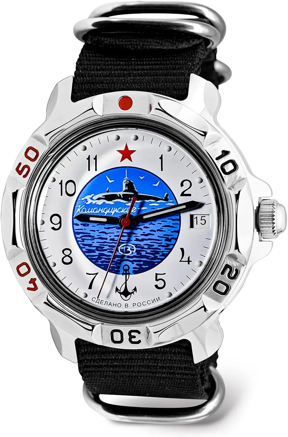 VOSTOK | Komandirskie Submarine Commander Russian Mechanical Military Wrist Watch | Model 431055, 811055 |Fashion | Business | Casual Men's Watches