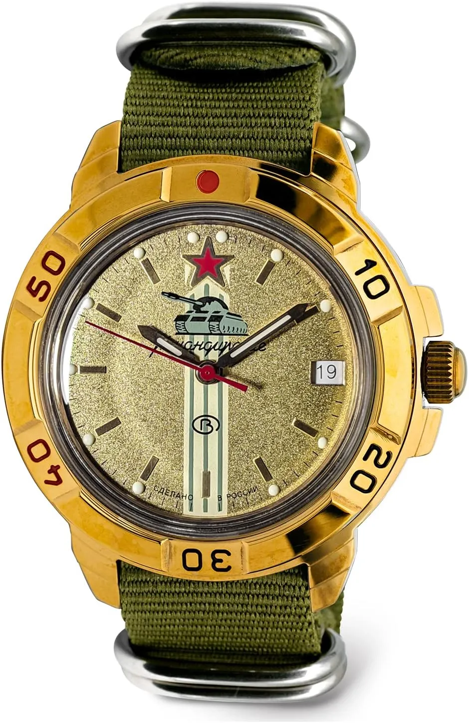 VOSTOK | Komandirskie Tank Commander Russian Military Mechanical Wrist Watch | Fashion | Business | Casual Men’s Watches | Model Series 072