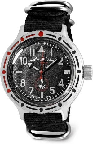 VOSTOK | Naval Infantry Amphibian Automatic Self-Winding Russian Military Diver Wrist Watch | WR 200 m | Amphibia 420959 | Fashion | Business | Casual Men's Watches