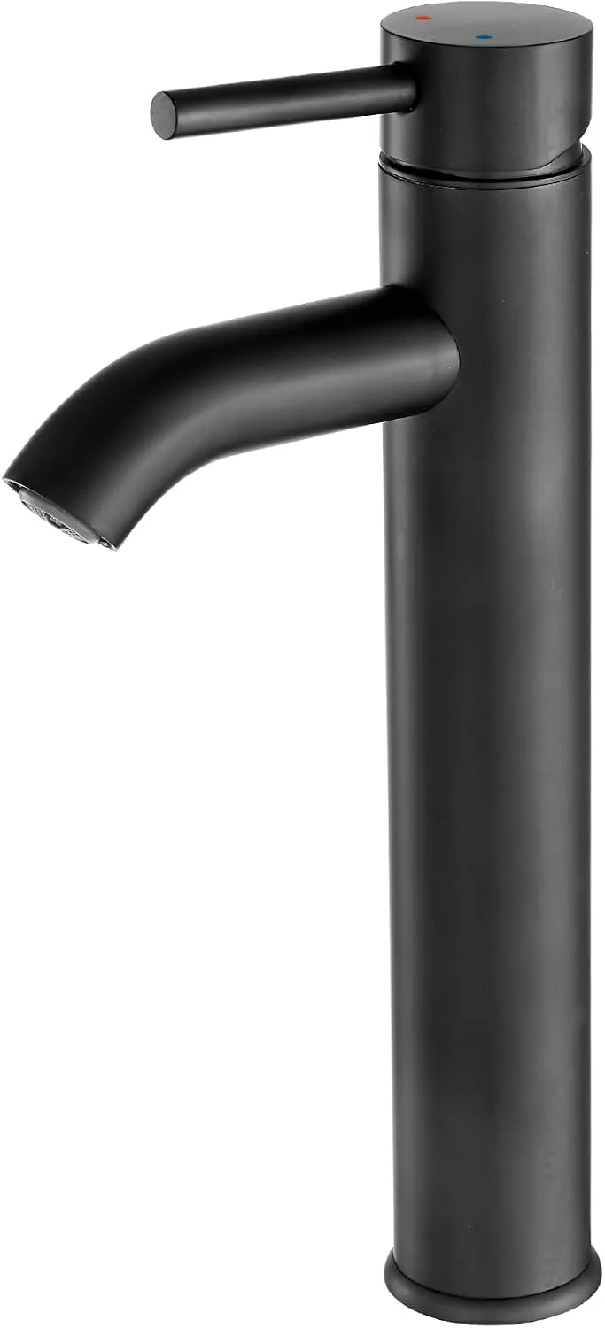 VOTON Vessel Sink Faucet Chrome Modern Tall Bathroom Faucets Single Handle One Hole Rv Vanity Lavatory Bathroom Sink Faucet