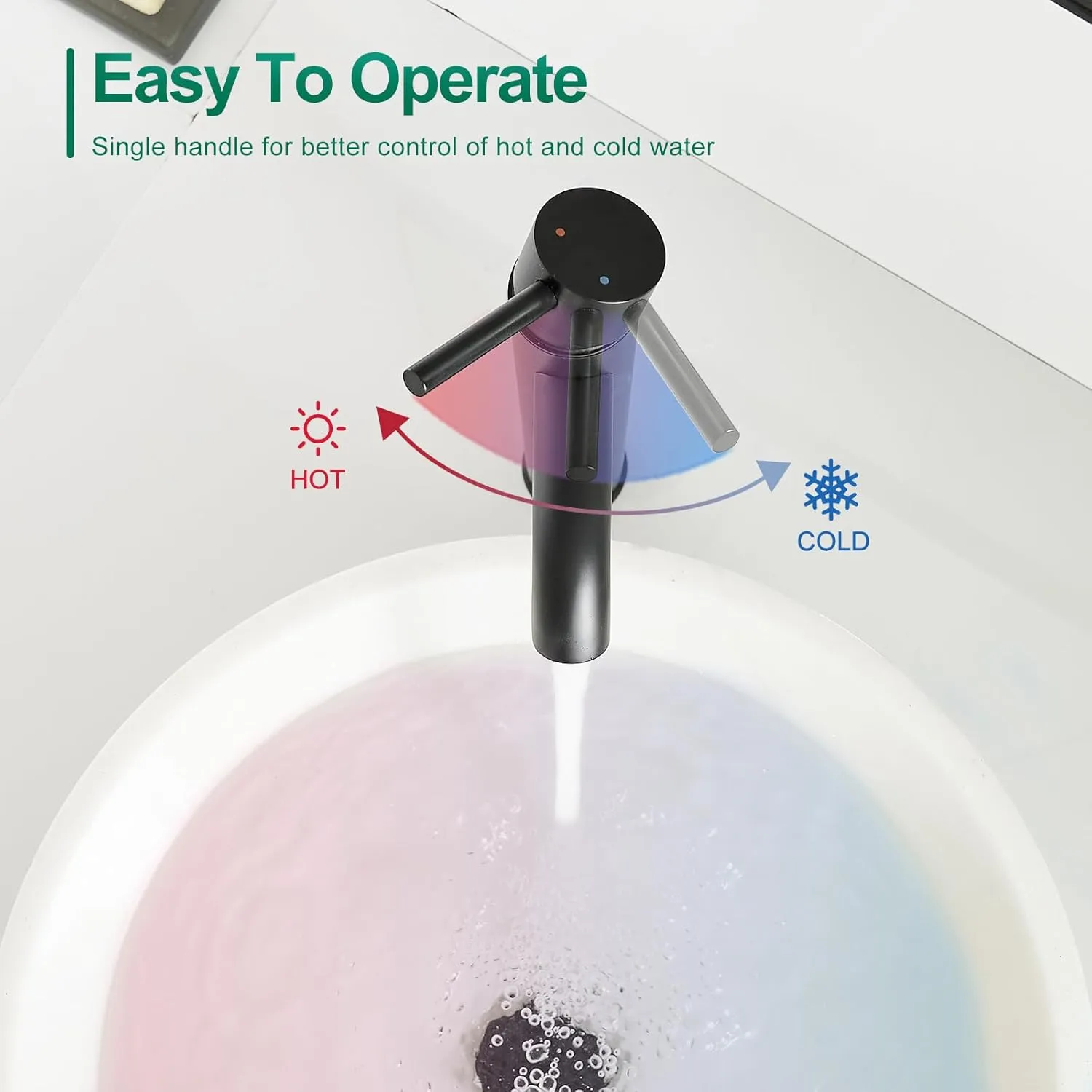 VOTON Vessel Sink Faucet Chrome Modern Tall Bathroom Faucets Single Handle One Hole Rv Vanity Lavatory Bathroom Sink Faucet