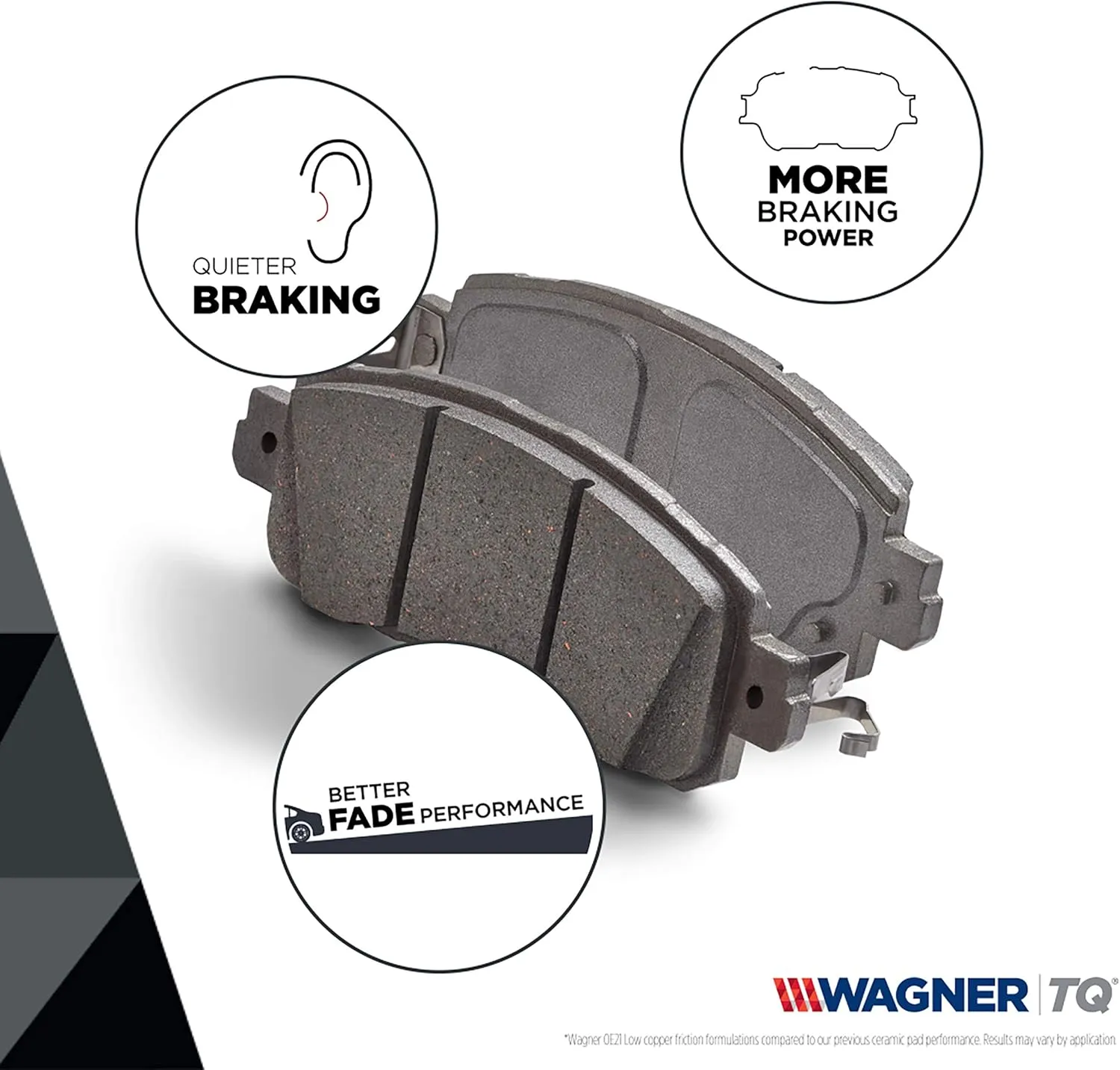 Wagner Brake ThermoQuiet MX918A Semi-Metallic Disc Brake Pad Set