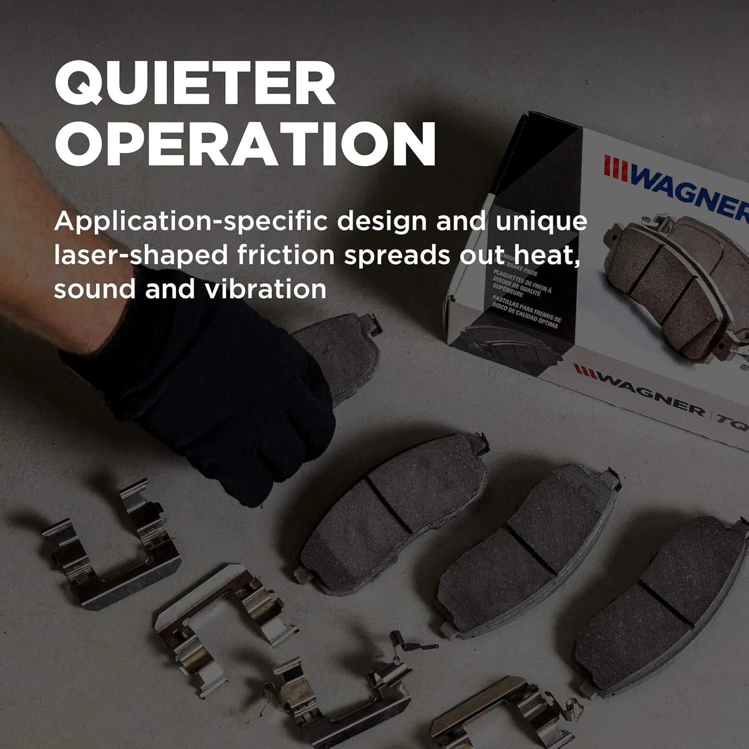Wagner Brake ThermoQuiet MX918A Semi-Metallic Disc Brake Pad Set