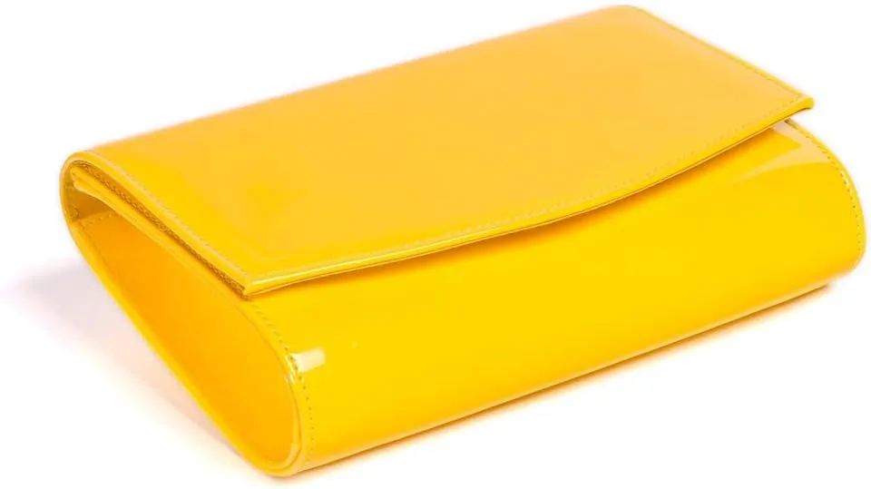WALLYN'S Women Patent Leather Wallets Fashion Clutch Purses, Evening Bag Handbag Solid Color