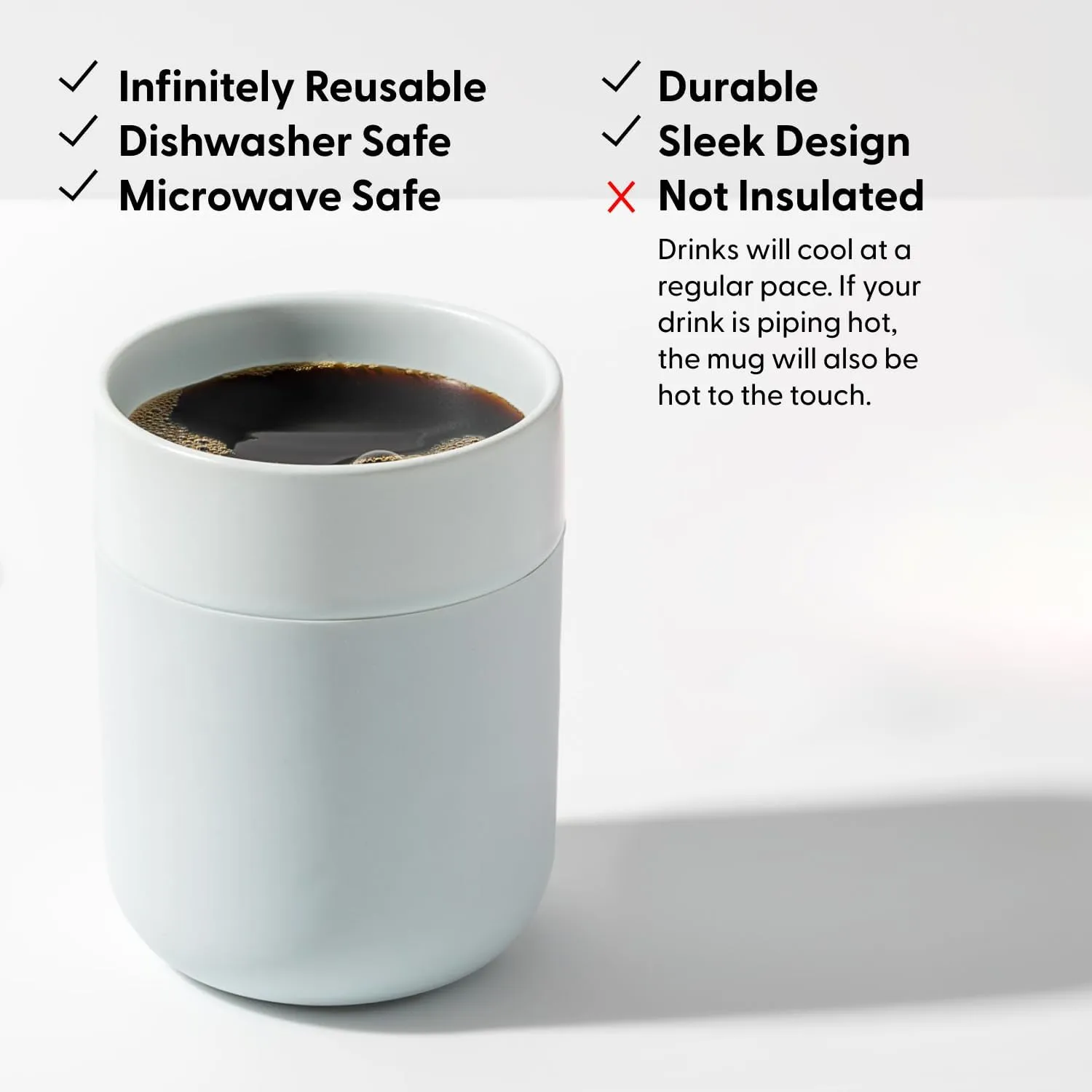 W&P Porter Ceramic Mug w/Protective Silicone Sleeve, Lavender 12 Ounces | On-the-Go | Reusable Cup for Coffee or Tea | Portable | Dishwasher Safe
