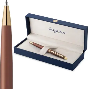 WATERMAN Hémisphère Ballpoint Pen | |The Understated Edit | Copper Red | Medium Tip and Blue Ink | Gift Box
