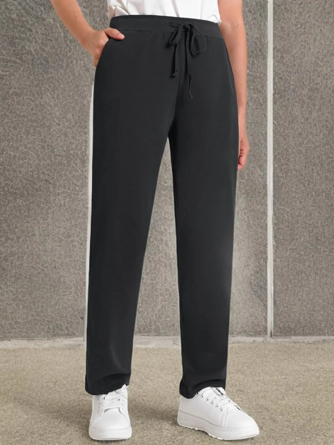 Weintee Women's Petite Sweatpants Jogging Pants with Pockets