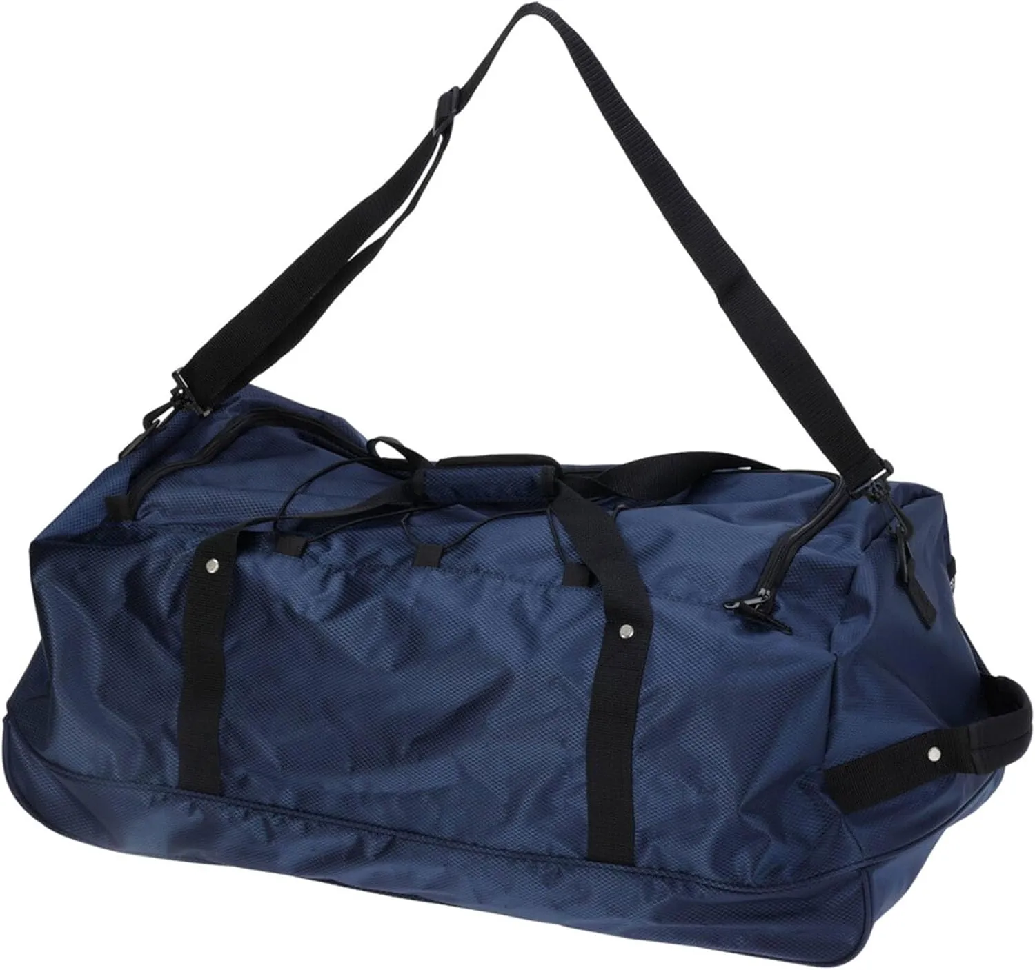 WELL HOME MOBILIARIO & DECORACIÓN Plain Polyester Travel Bag with 3 ABS Wheels, darkblue