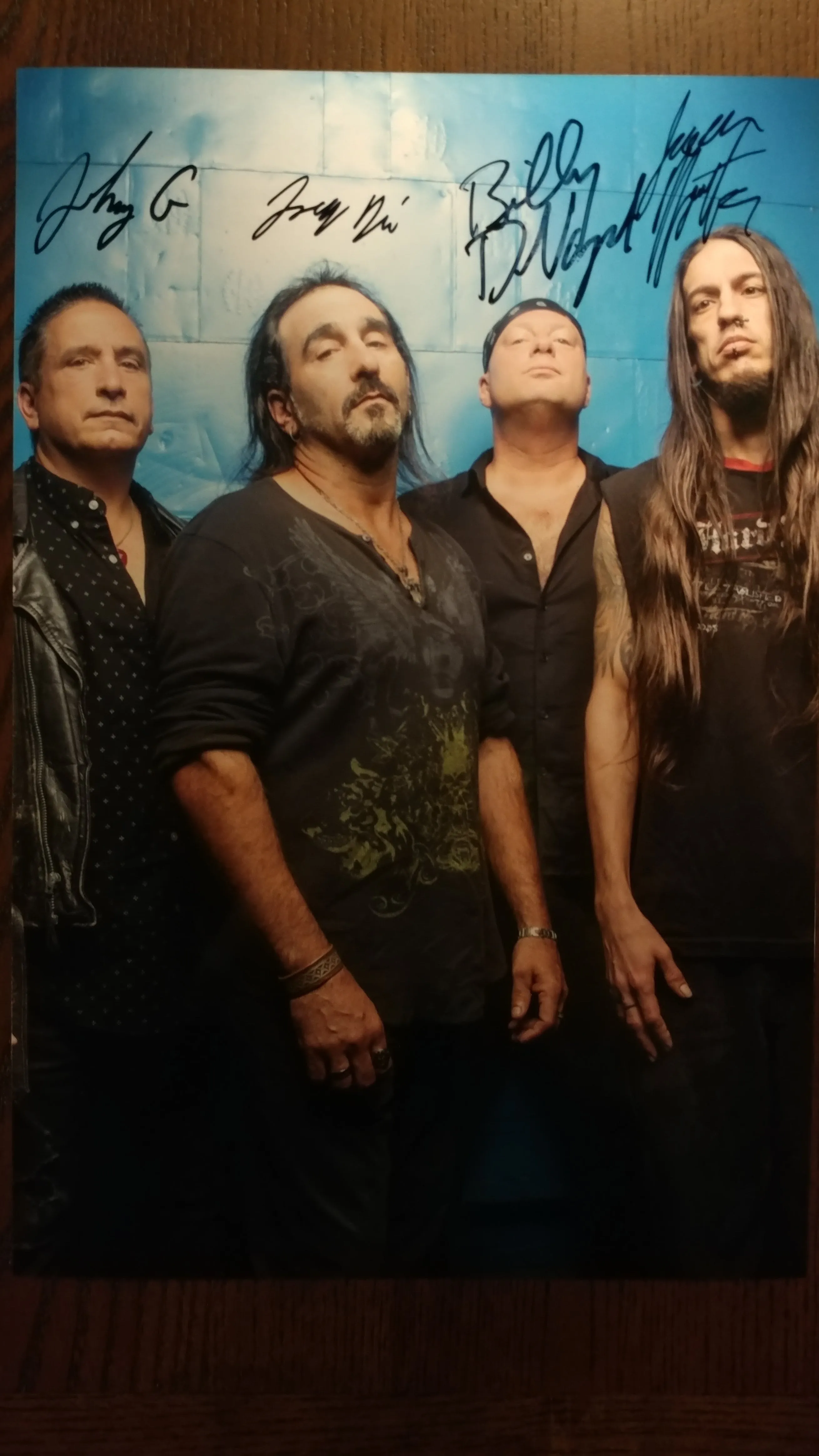 Wild America - Band shot 1 - signed limited edition 8x12 metallic print