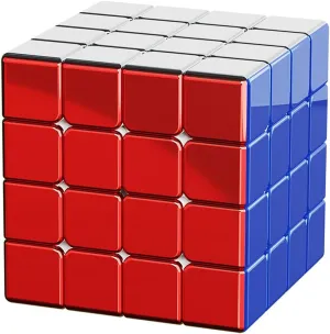 Willking ShengShou Legend 4x4 Metallic Speed Cube Metallic Mirror Reflective 4x4x4 Magic Cube Puzzle