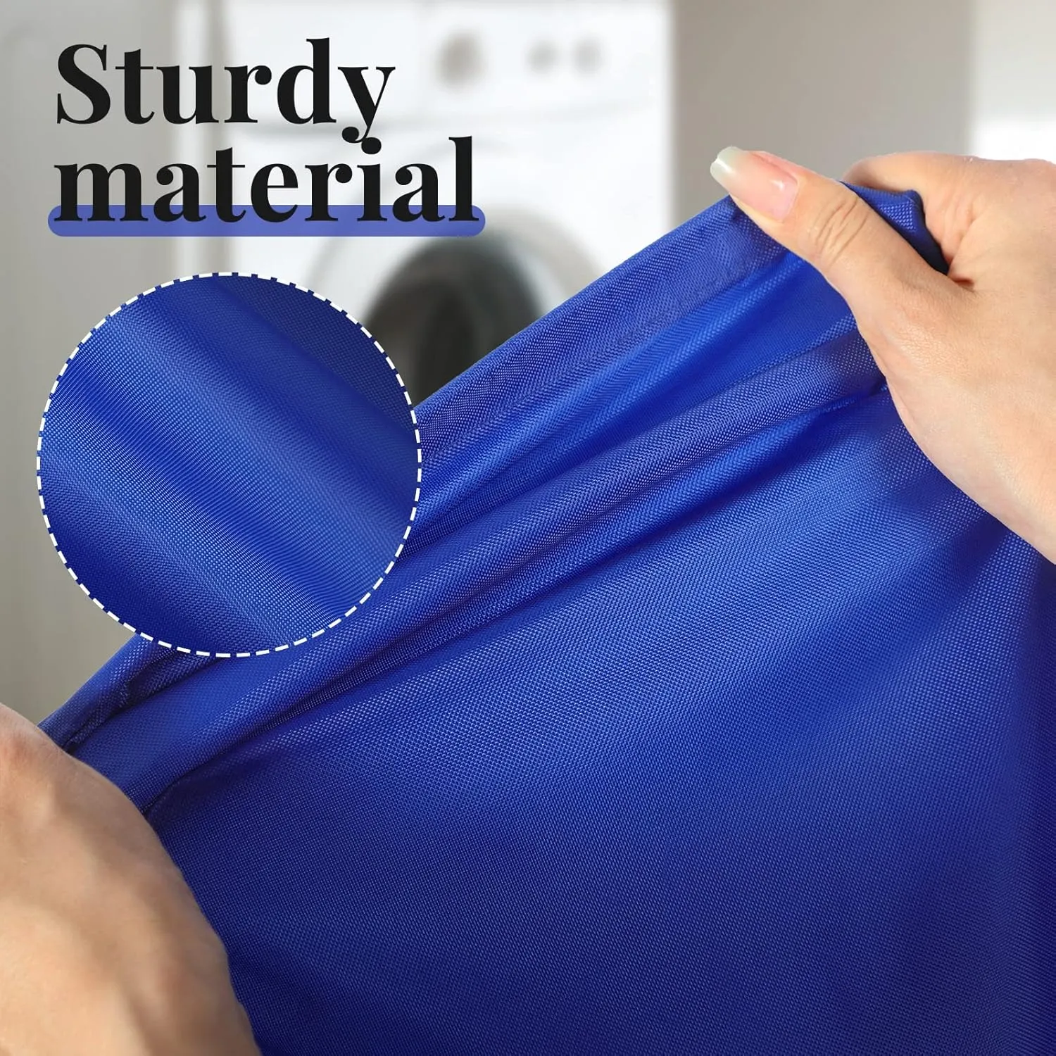Woanger 12 Pack 28 x 45 Inch Extra Large Laundry Bags Bulk Washable Travel Laundry Bag with Drawstring Closure Large Dirty Clothes Organizer for College Dorm Home Hotel Camping(Blue)