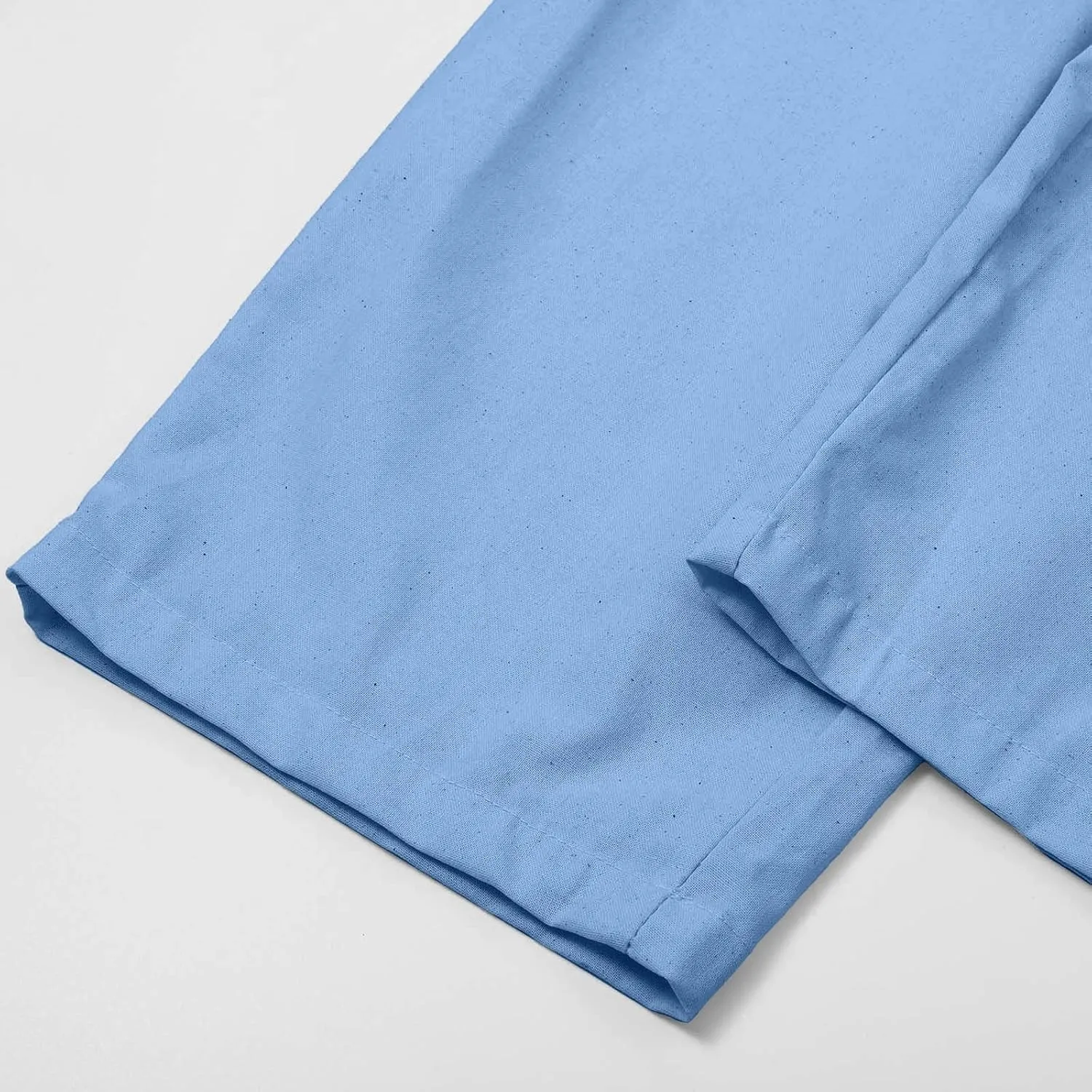 Women's Cotton Linen Summer Palazzo Pants Flowy Wide Leg Beach Trousers Pockets Lounge Plain Drawstring Trousers