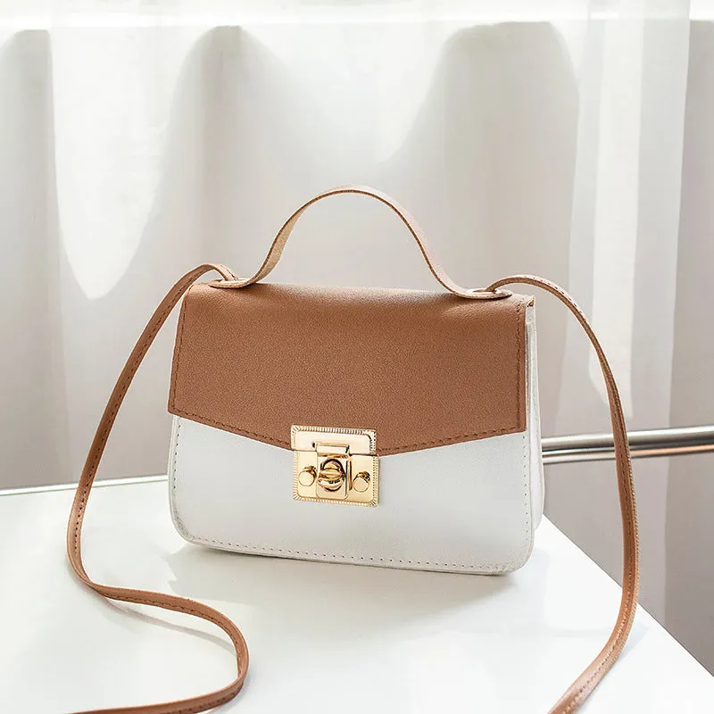 Women's Fashion Color Contrast Sweet Drawstring Bags