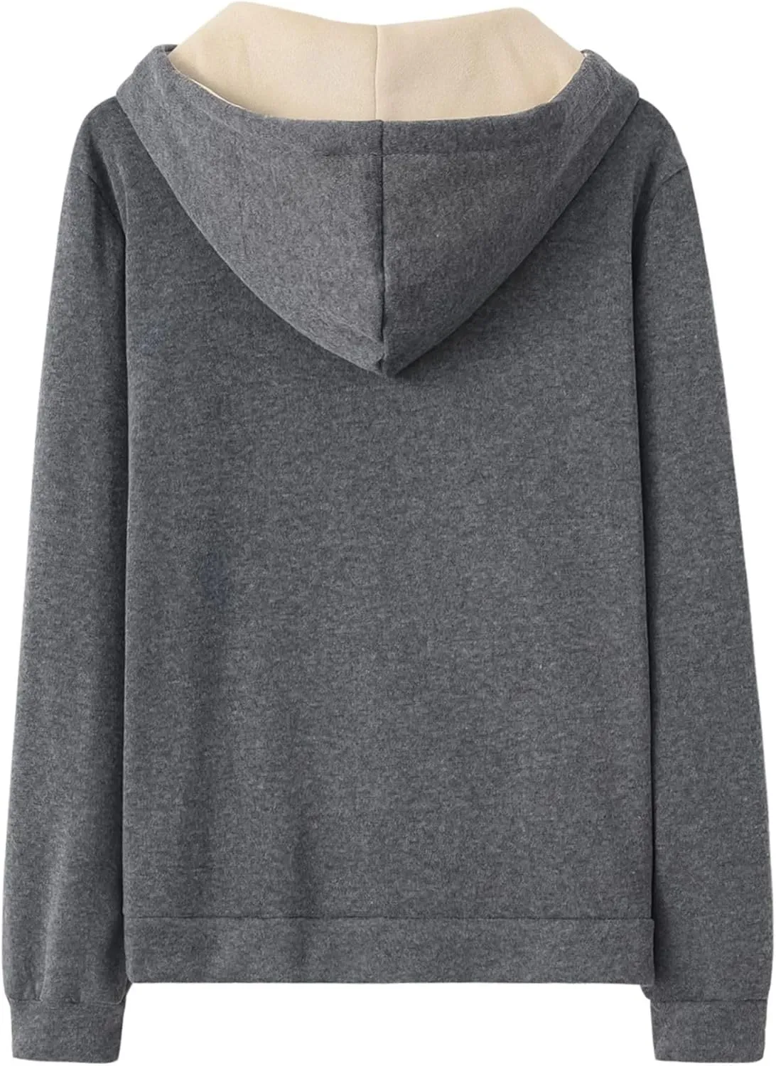 Women's Sweatsuits 2 Piece Cowl Neck Pullover Hoodies Matching Drawstring Waist Pants Tracksuits Longwear Set