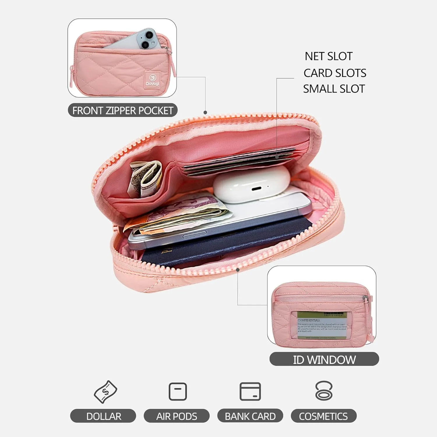 Wristlet Wallets for Women,Small Crossbody Bags Shoulder Handbag,Phone Organizer