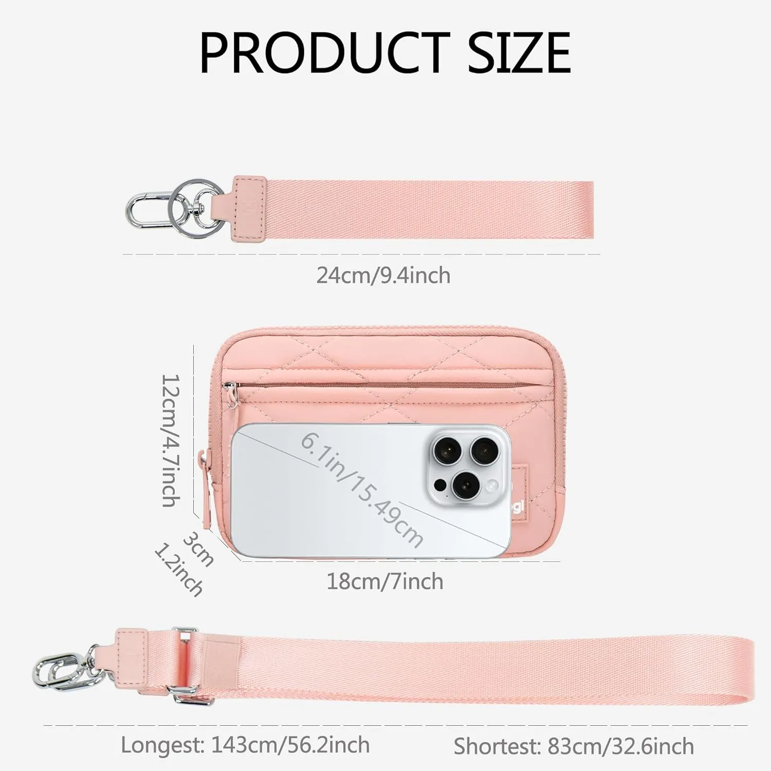 Wristlet Wallets for Women,Small Crossbody Bags Shoulder Handbag,Phone Organizer
