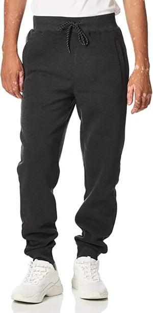 WT02 Men's Active Basic Fleece Joggers, Relaxed and Comfortable Sweatpants