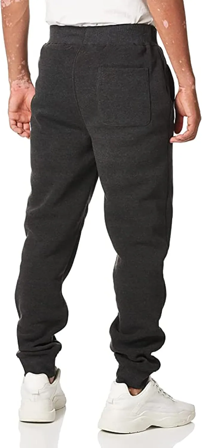 WT02 Men's Active Basic Fleece Joggers, Relaxed and Comfortable Sweatpants