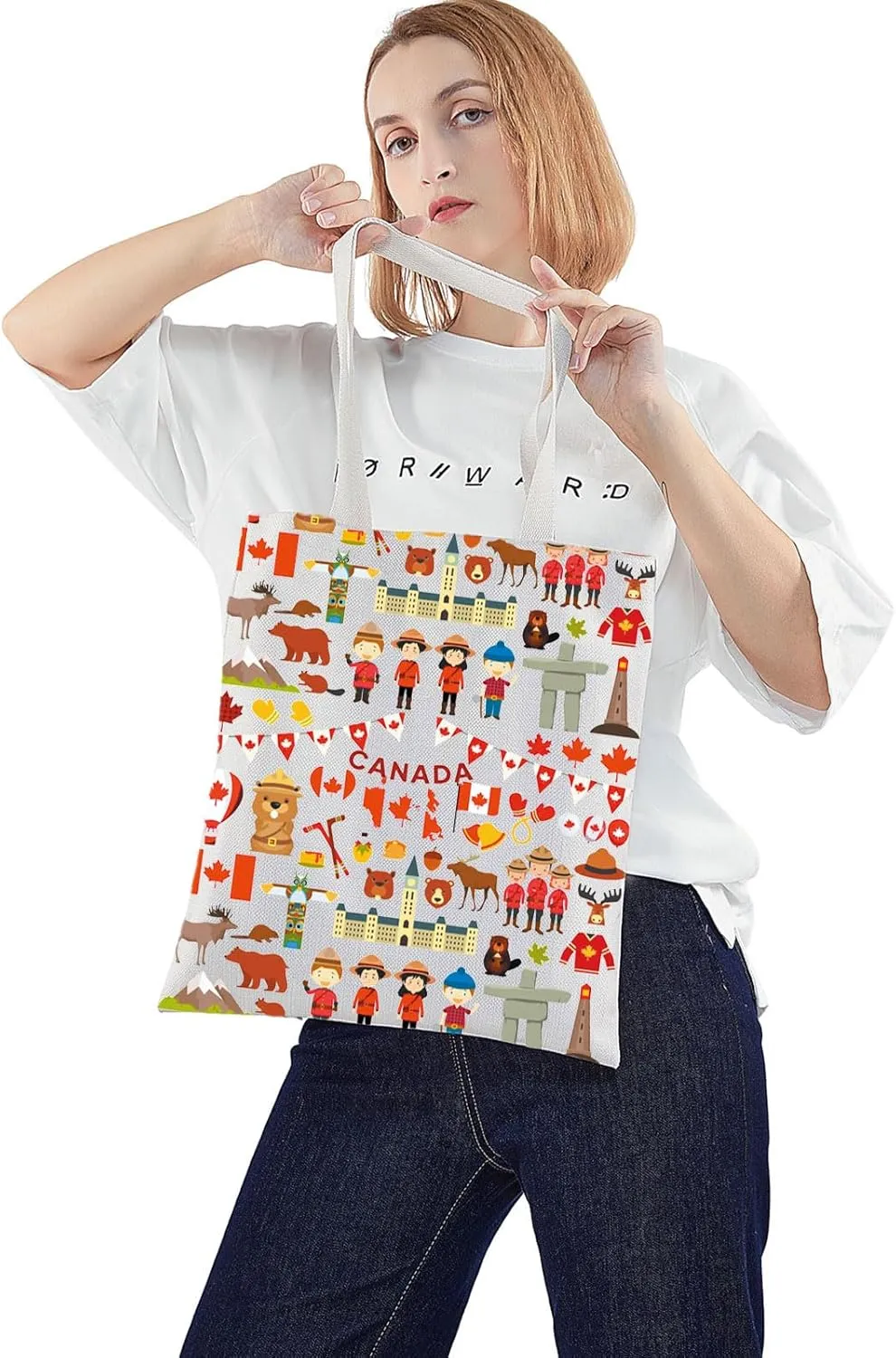 WZMPA Funny Canada Trip Cosmetic Bag - Souvenir Gift Vacation Makeup Zipper Pouch Bag - Travel Merchandise