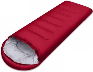XTYPE Sleeping Bag Camping Ultralight Waterproof Envelope Backpacking Sleeping Bags for Outdoor Traveling Hiking (Color : Rojo)